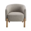 NicBex Accent Chair Solid Wood Legs Durable Frame Lounge Chair Reading Chair Comfy Chair for Living Room, Taupe - 4 of 4