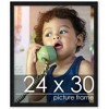 PosterPalooza | Classic Modern Black Picture Frame - UV Acrylic, Foam Board Backing, Hanging Hardware - 2 of 4