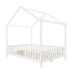 Merax Montessori Floor Bed with Canopy and Full Safety Railings - 4 of 4