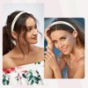 Unique Bargains Women's Fashion Solid Simple Satin Headbands 0.63" Wide 2 Pcs - 2 of 4