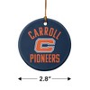 Carroll University Pioneers Logo Porcelain Holiday Christmas Tree Ornament - 3 of 4