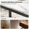 Coucheta 71/79" Industrial Dining Table for 6-8 - Rustic Wood & Metal Frame, Multi-Use, Scratch-Resistant - 3 of 4