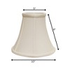 Vynxaria Lampshades: White Bell Slant Shade 5"x10"x8" with Washer Fitter - 3 of 4