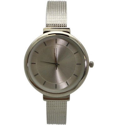 OLIVIA PRATT SHINY FACE TEXTURED BANGLE WATCH