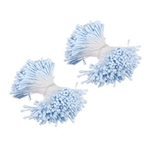 Unique Bargains DIY Craft Handmade Decorative Double Heads Artificial Flower Stamens 700 Pcs - 1 of 4
