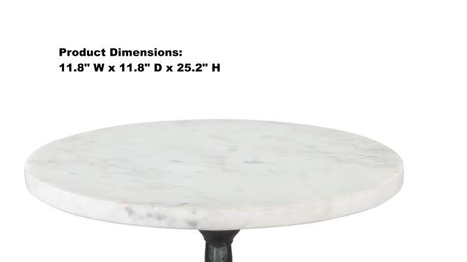 Isabella Side Table Marble White - ZM Home, 2 of 13, play video