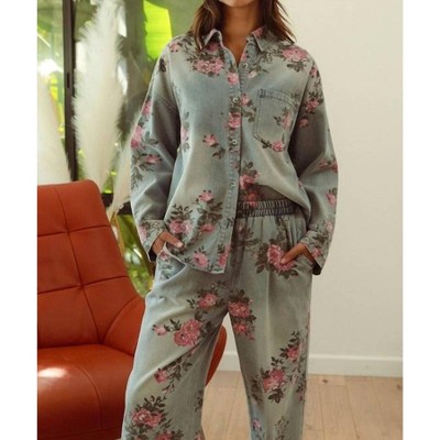 Women's Flower Child Button Up Shirt - BiBi