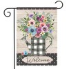 Briarwood Lane Garden Flag 12x18 For Outdoor Buffalo Check Watering Can Spring For Spring Garden Flag Flags For Outside - 2 of 4