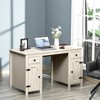 Aghana Digitals Cream White Farmhouse Desk with 2 Drawers, 2 Cabinets & Adjustable Shelves - Sturdy - 2 of 4