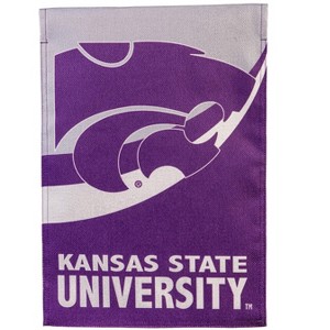 NCAA Kansas State University Garden Flag 12x18 Double Sided, Officially Licensed Sports Flags For Outside, Indoor and Outdoor Students & Alumni - 1 of 1