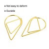 Unique Bargains Drop-Shaped Decorative Bookmark Metal Small Size Paper Clip 100 Pcs - 4 of 4