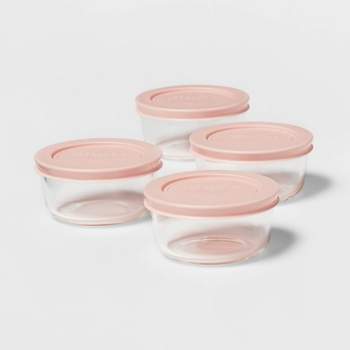 Basicwise large Bpa-free Plastic Food Saver, Kitchen Food Cereal Storage  Containers With Graduated Cap, Set Of 3 : Target