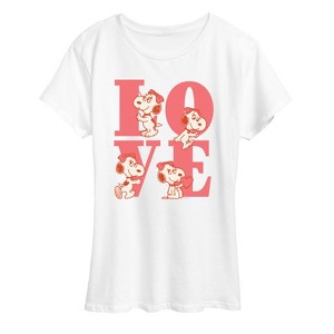 Women's - Peanuts - Belle Love Short Sleeve Graphic T-Shirt - 1 of 4