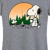 Women's - Peanuts - Campfire Snoopy and Woodstock Short Sleeve Graphic T-Shirt - 2 of 4