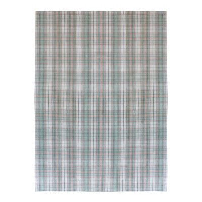 Set of 3 Green, Orange, and White Cotton Tea Towels