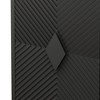 31.5" Black Modern 2-Door Wooden Storage Cabinet with Metal Legs - Two-Tier Accent for Living Room, Entryway, Dining Room - 2 of 4