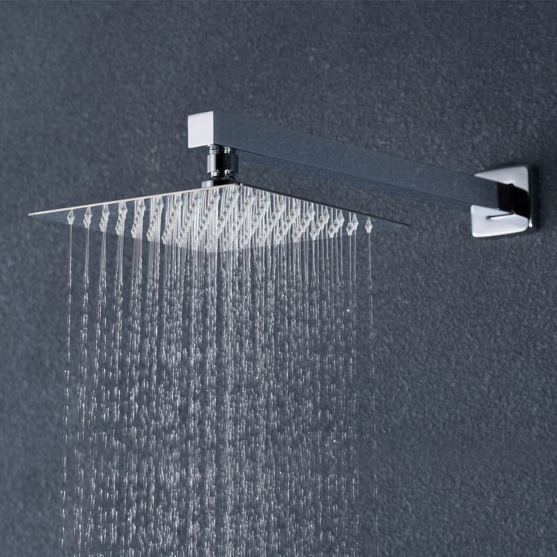 Sumerain Rainfall Shower System with Handheld Shower Head, Pressure Balancing Shower Valve Chrome, 5 of 10