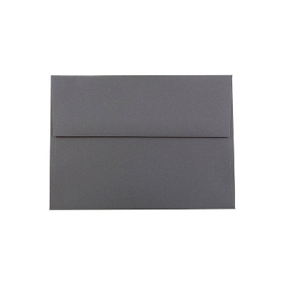 JAM Paper A6 Invitation Envelopes 4.75 x 6.5 Dark Grey 36396433