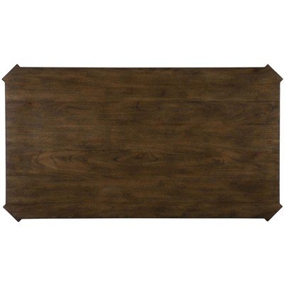 Traditional Rectangular Black and Gray Wood Coffee Table