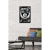 Trends International NBA Brooklyn Nets - Maximalist Logo 23 Framed Wall Poster Prints - 2 of 4
