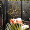 Novelty Lights 24" Purple and Yellow Fleur-De-Lis Mardi Gras LED Rope Light Motif - 2 of 4