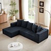 NicBex Modern 105.2" Chenille Sectional Sofa Modular L Shape Sofa Couch with Pillows for Living Room Apartment - 2 of 4