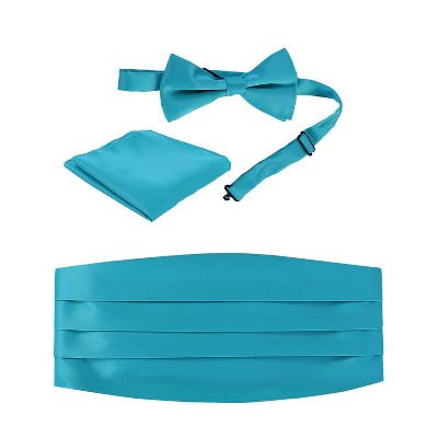 Gioberti Boy's Adjustable Satin and Paisley Cummerbund Set