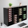 YIYIBYUS Desktop Literature Organizer, Desk File Holder, Office Mailbox, Black - 2 of 4