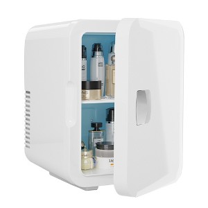 SUGIFT Portable 6-Can Mini Fridge - White - 1 of 4