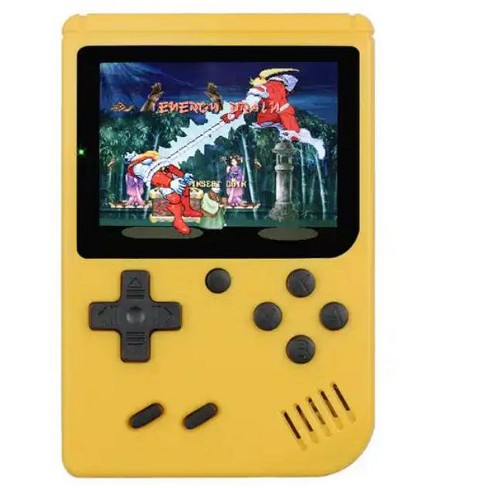 Link Handheld Video Game Console 400 Classic Retro Games Portable Can Connect To Tv Two Players Rechargeable Battery Yellow Target