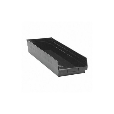 Quantum Storage Systems Economy Shelf Bin, Nesting, Conductive, 23-5/8"W X 8-3/8"D X 4"H, (7) Divider Slots, Rear Hanglock,