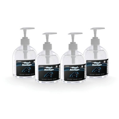 NFL Carolina Panthers 16oz Pump Top Hand Sanitizer - 4pk