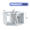 Lyngins Modern Coffee Table, Multi-Hole Design to Give More Storage Space, Stand-Up Design Center Table, Hexagonal Side Table/Sofa Table - 3 of 4