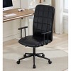KTMBDW PU Leather Comfortable Office Desk Chair High Back Height Adjustable Computer Swivel Chair w/Armrests - 3 of 4