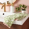 2pk Easter Bunny Check Pink Pom Hand Towel Green - Threshold™ - 2 of 3