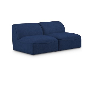 Meridian Furniture,Miramar Durable Linen Textured Modular Sofa