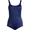 Lands' End Women's Chlorine Resistant Scoop Neck Soft Cup Tugless Sporty One Piece Swimsuit - 3 of 4
