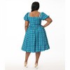 Unique Vintage Women's Plus Button Front Dress - 3 of 3