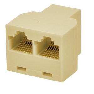 Monoprice RJ45 8P8C 1x Female to 2x Female T-Adapter - 1 of 4