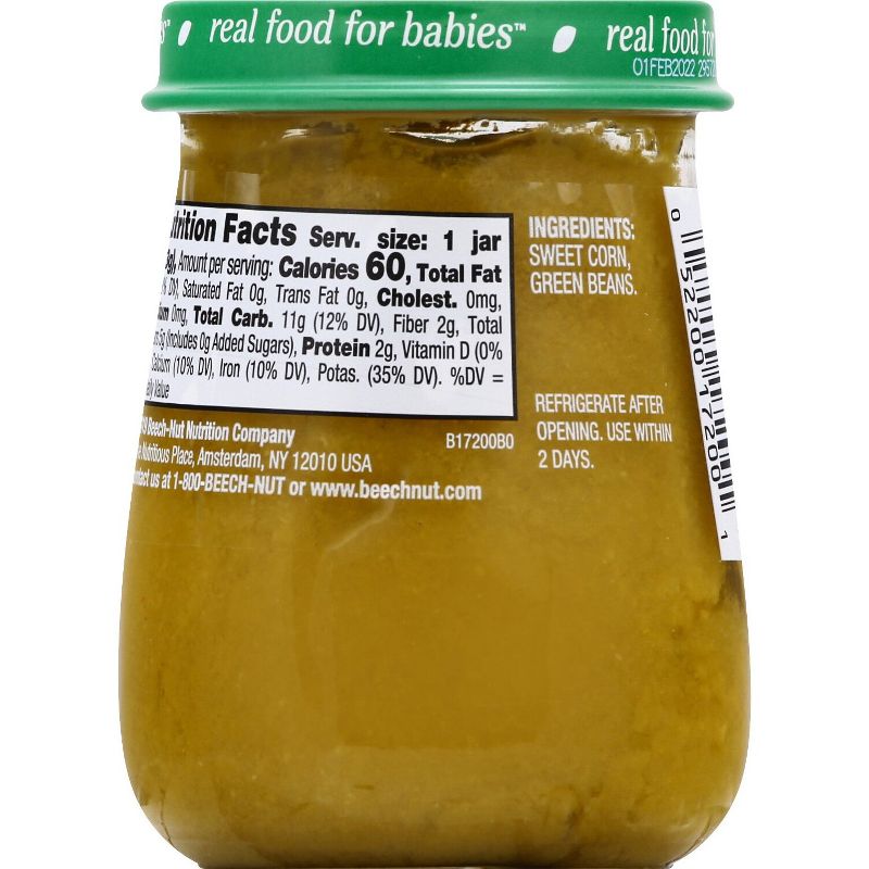 Beech-Nut Naturals Sweet Corn &#38; Green Beans Baby Food Jar - 4oz, 6 of 13