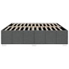 vidaXL Upholstered Bed Frame - King Size - Fabric - Slat Mattress Base - Dark Gray - Engineered Wood and Pine - 4 of 4