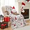 Cozy Bliss Christmas Gnome Throw Blanket – Ultra Soft Plush Bed Blanket for Holiday Home Decor - 2 of 4