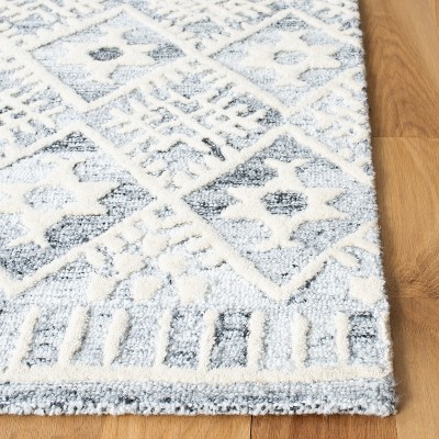 Hand-Tufted Americana Gray Wool 6' x 9' Rectangular Area Rug