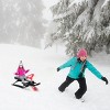 Costway Metal Snow Racer Sled w/ Steering Wheel and Brakes Kids Snow Sand Grass Sliding - 2 of 4