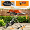 R.W.FLAME Propane Gas Grill, 15,000 BTU BBQ Grill with Top Cover Lid, Folding Legs & 2 Wheels, 406 sq.in. Portable & Foldable Gas Grill for Outdoor - 4 of 4