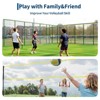 12FT Volleyball Training Net - Height Adjustable Practice Net with Fiberglass Poles, Portable Freestanding for Indoor Outdoor Hitting Training - 3 of 4