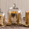 Transpac Glass 6 in. Gold Harvest Mercury Jar with Cloche - 2 of 3