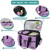 PetAmi Dog Travel Bag, Pet Supplies Organizer with Pockets, Food Container Collapsible Bowls, Gift Accessories Weekend Camping - 4 of 4