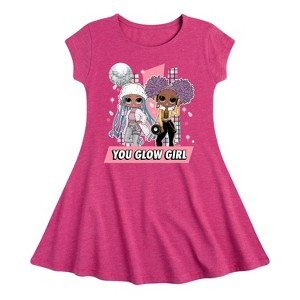 Girls' - LOL Surprise! - Winter Dolls Fit & Flair Cap Sleeve Dress - 1 of 3