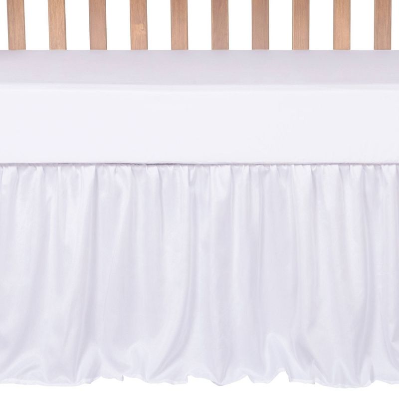 Trend Lab Simply White Baby Nursery Crib Bedding Set - 3pc, 5 of 10